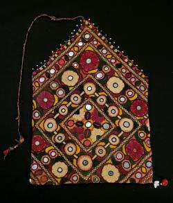 Vintage Silk Embroidered Dowry Bag #79
