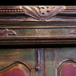 Antique Painted Teakwood Door