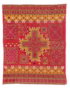 Antique Embroidered Coverlet