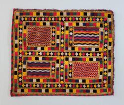 Vintage Baluch Silk Embroidered Panel