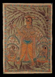 Vintage Madhubani Painting