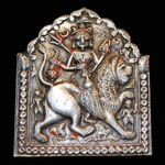 Antique Silver Durga 